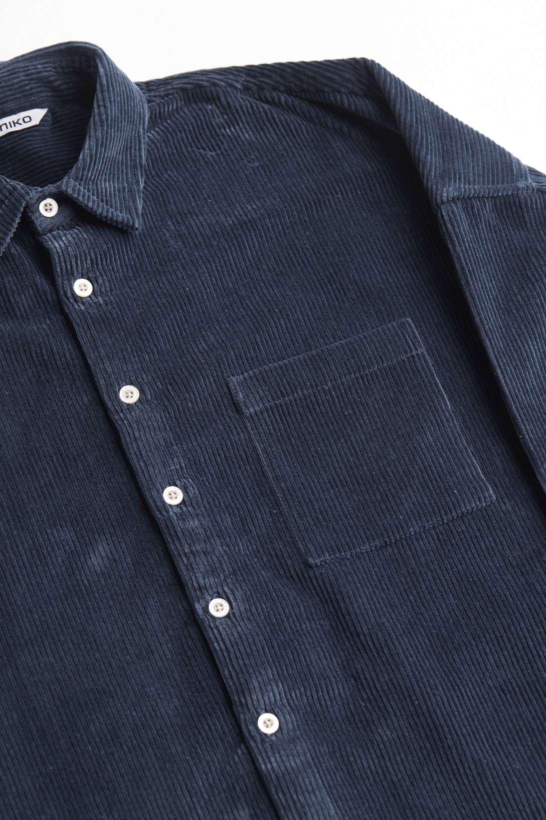 Arniko Tahira Cord Shirt Slate One Size Bio-Baumwolle grau